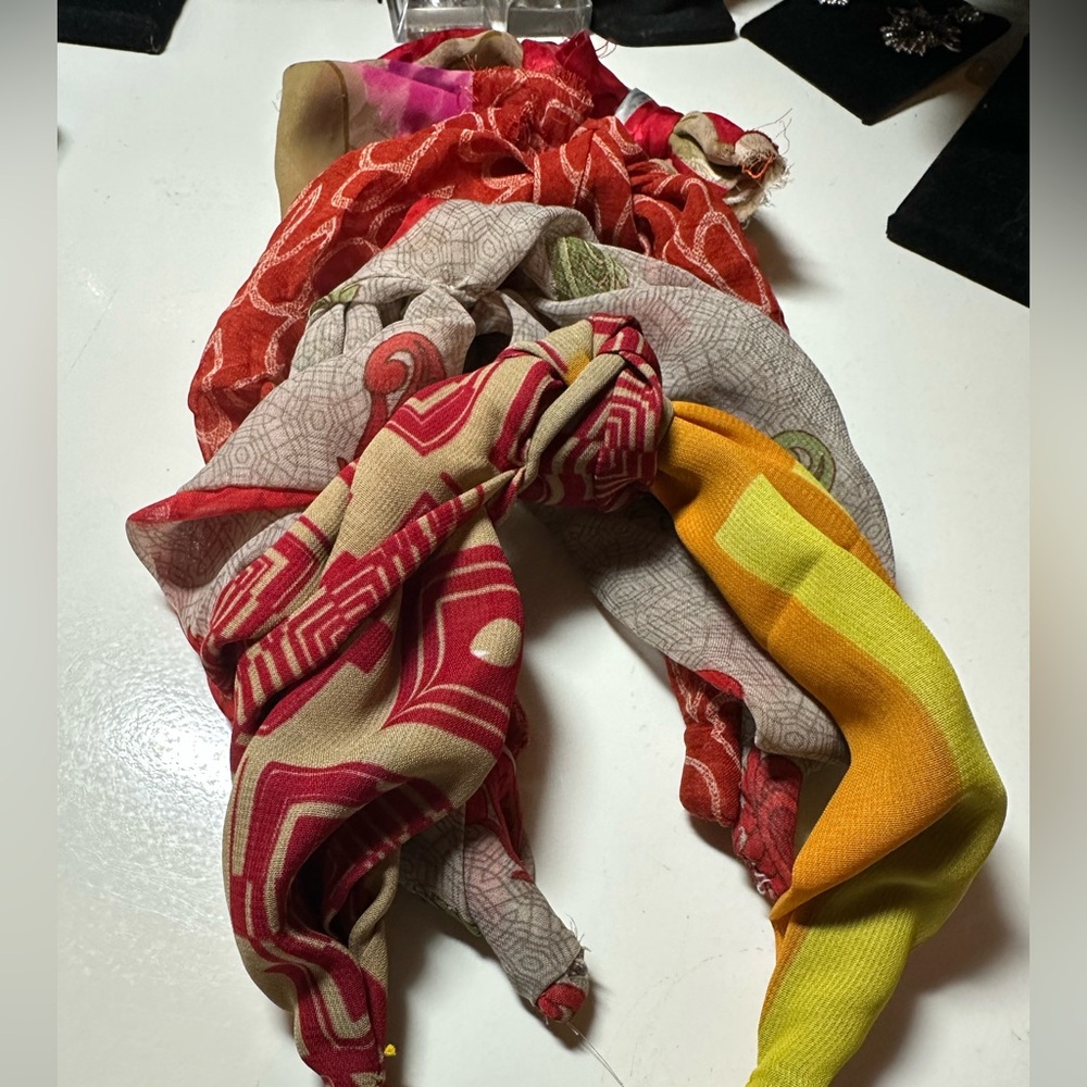 Recycled sari headbands